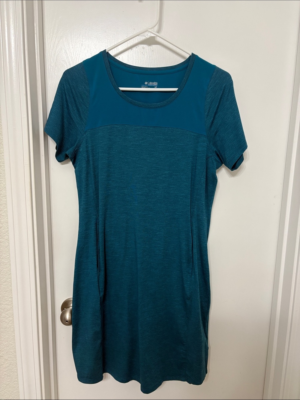 Columbia Teal Short-Sleeve Active Tunic